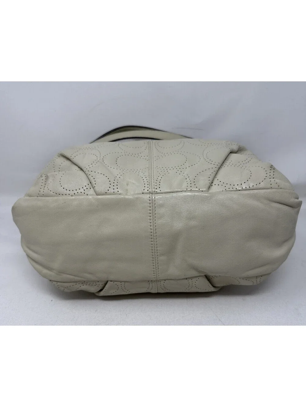 Coach Brooke Convertible Leather Shoulder Hobo bag  Ivory